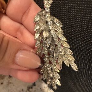 Vintage Silver Leaf Brooch